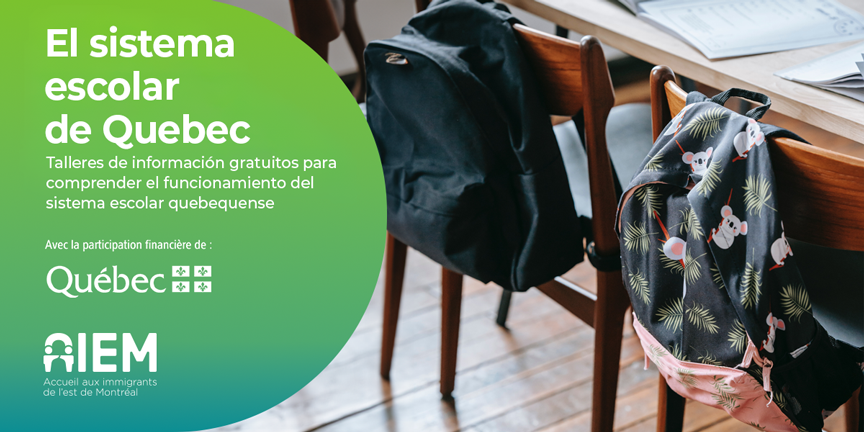 Talleres gratuitos y acompañamiento en el sistema escolar de Quebec - AIEM